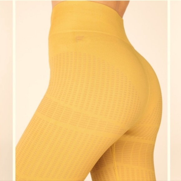 Fabletics Yellow Seamless Leggings Size S - Picture 11 of 16